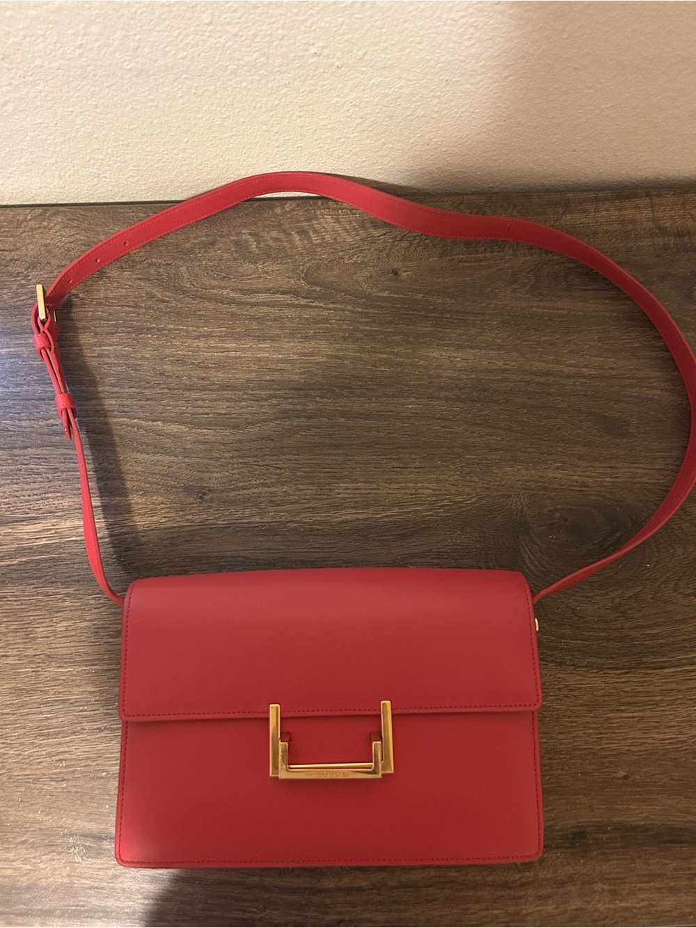 Saint Laurent Lulu Fuchsia Pink Calfskin Leather Bag